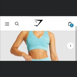 Gymshark Camo sports bra Sz L